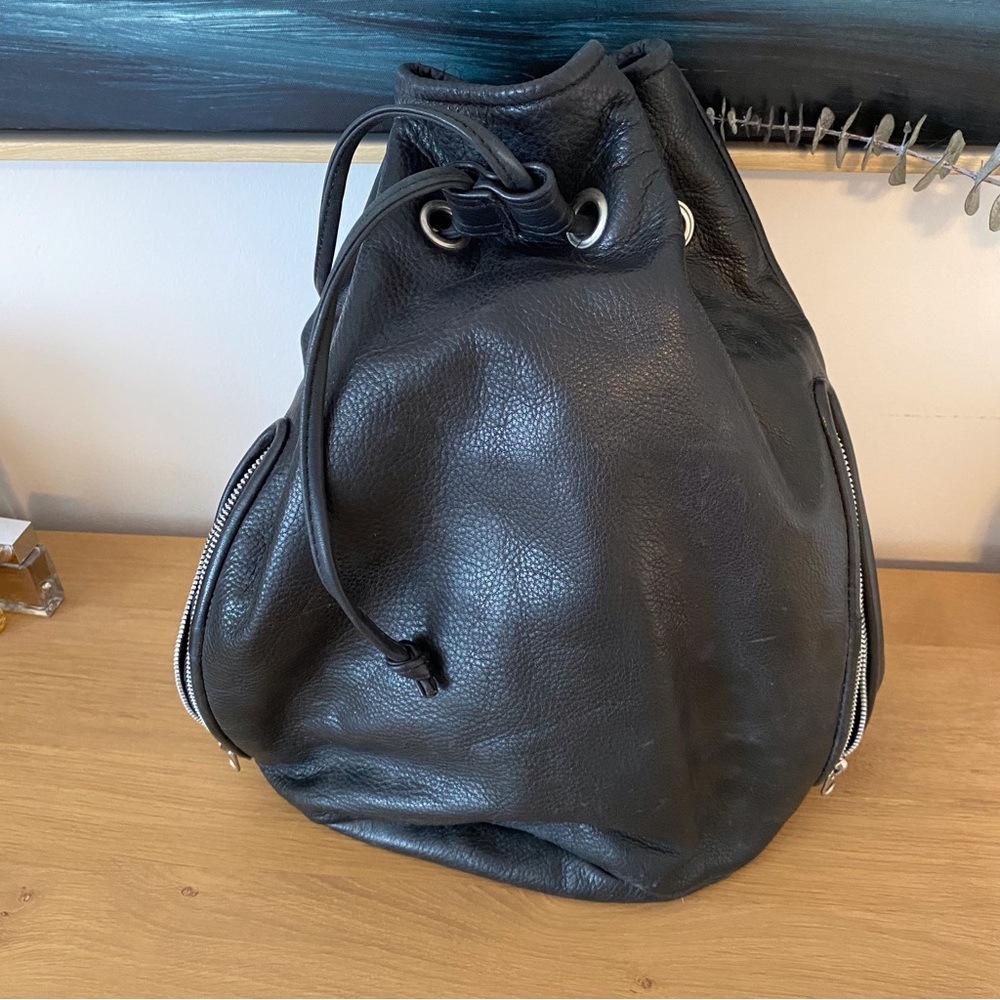 Rugby north America leather backpack *vintage *